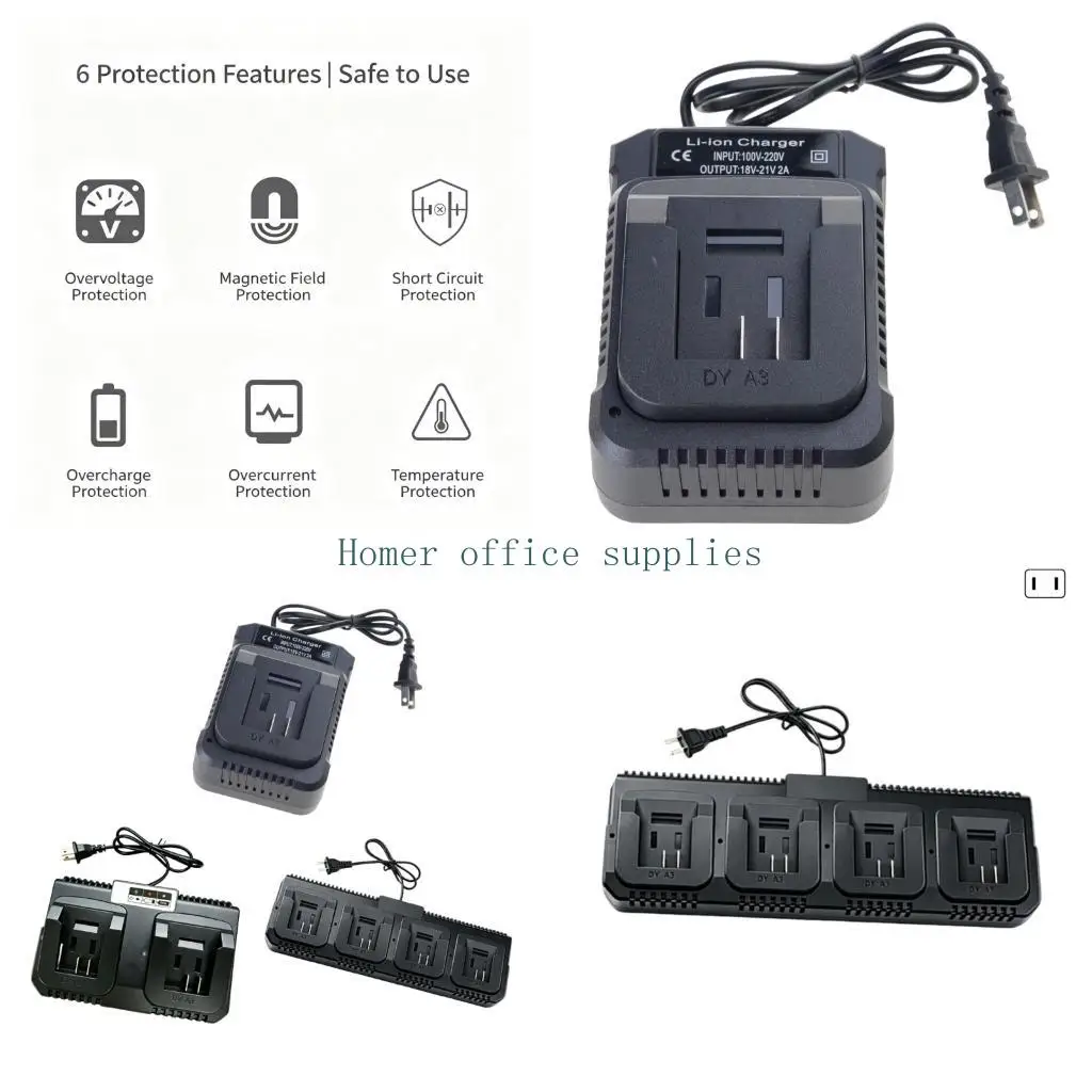 K43B Workshop Battery Base for 21V Batteries and Garage Use 110-220V Input 2A