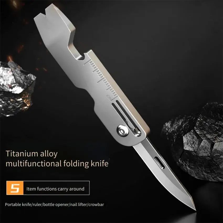 Titanium EDC Keychain Tool 2