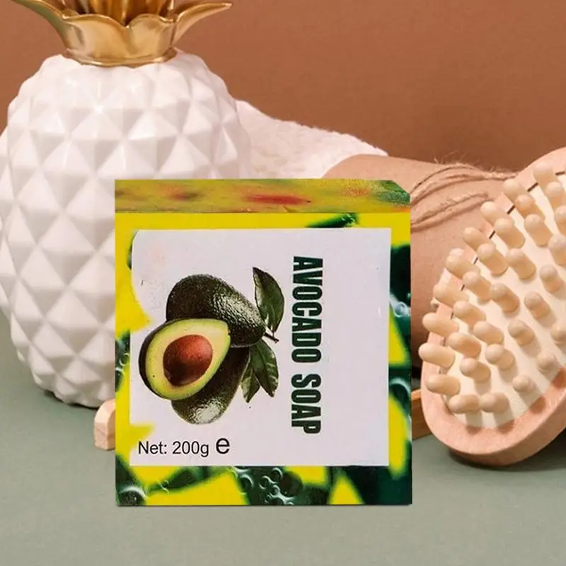 Avocado Soap Upgraded Handmade Avocado Soap Face Hand Body Deeping Cleansing Soap versatile Unisex cleaner For Female And Male