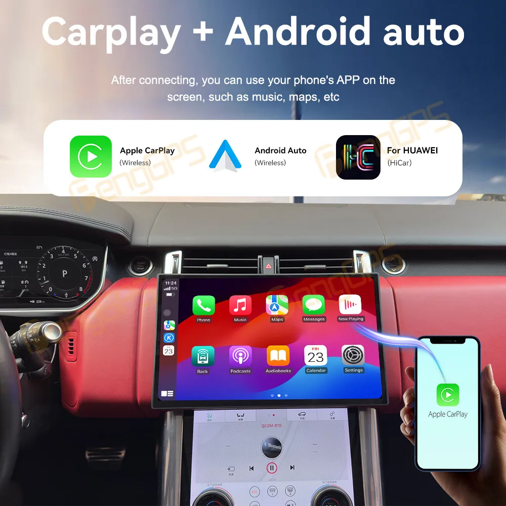 Car Accessories Radio For Range Rover Sport Executive 2018-2022 Android Auto GPS Navigation Multimedia Stereo Receiver Head Unit