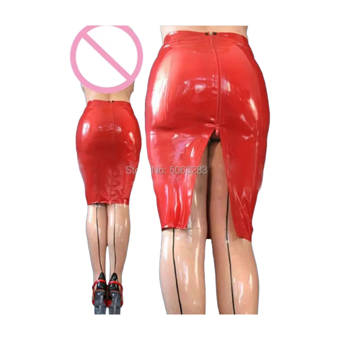 

Латексная юбка Женская латексная юбка Назад ZIp Юбка для вечеринки