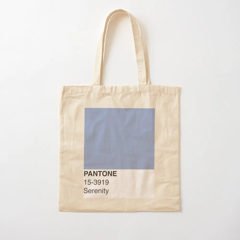 Pantone Serenity Swatch Tote Bag ecological bags bags for women Canvas Tote Bag