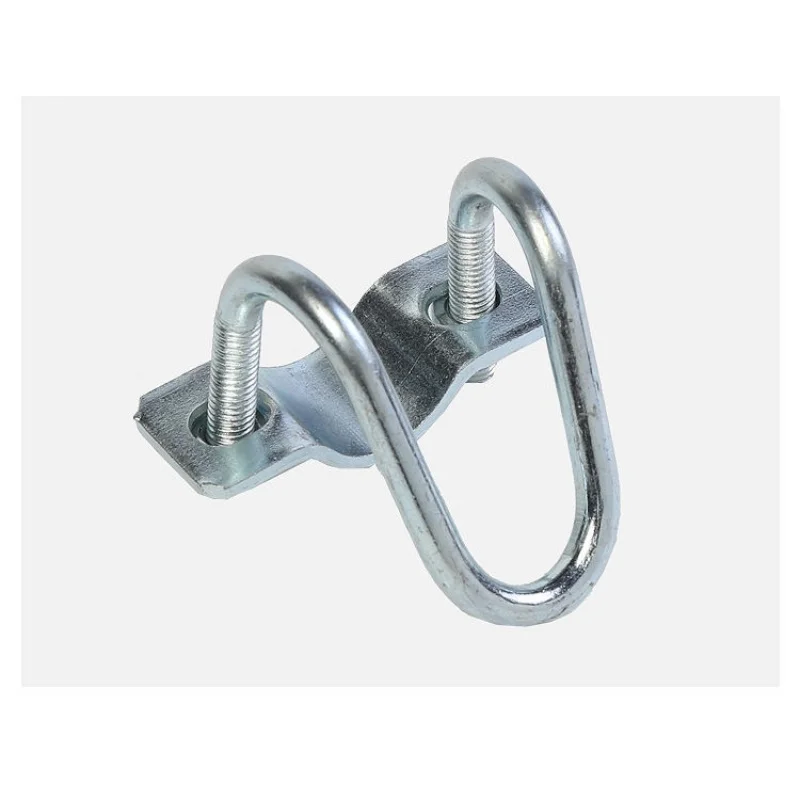 [Cross Tube Card] Galvanized steel pipe clamp, U-shaped, 4 points, 6, 3 cm. For maternity bed, glass house