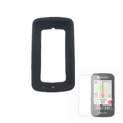 Silicone Soft Edge Shell Bumper Cover, Película Protetora de Tela para Bryton Rider 750 SE R750 GPS, Estojo protetor, Acessórios de manga