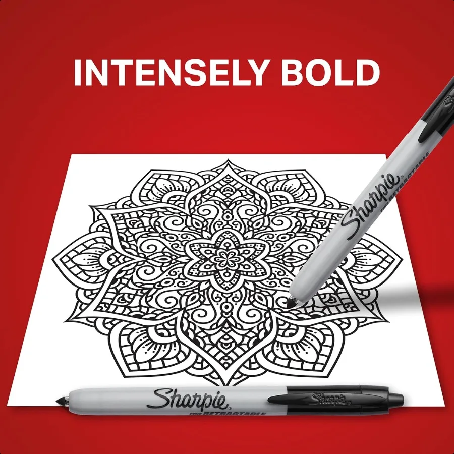 Выдвижные перманентные маркеры, набор маркеров с тонким наконечником, канцелярские товары, принадлежности для учителей, черный, 12 шт.