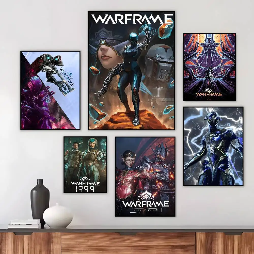 Popular Games W-WarframeS Poster Art HD Canvas Advanced Aesthetic Printing Paper Wall Art for Living Room Home Decor