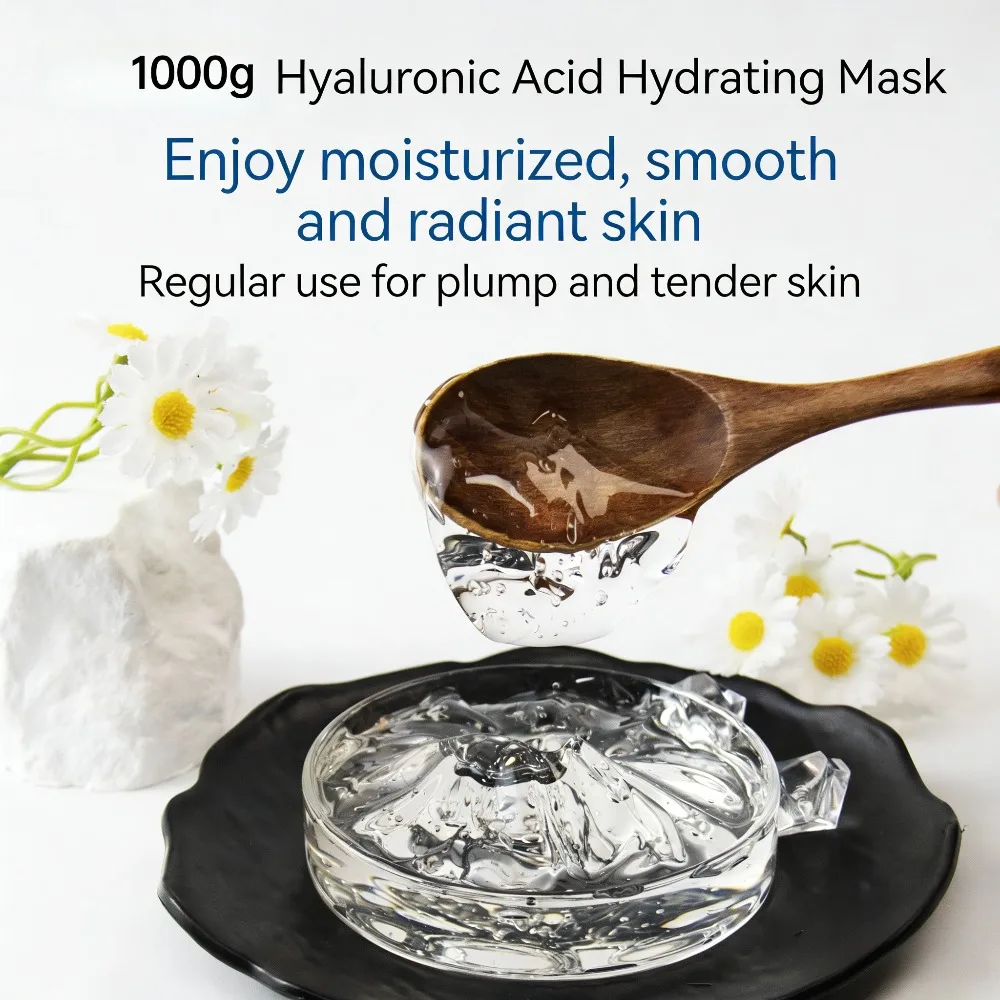 1000g Dual-Use Hyaluronic Acid Sleeping Mask - Deep Hydration Long-Lasting Moisturizing Post-Sun Calming Face Mask