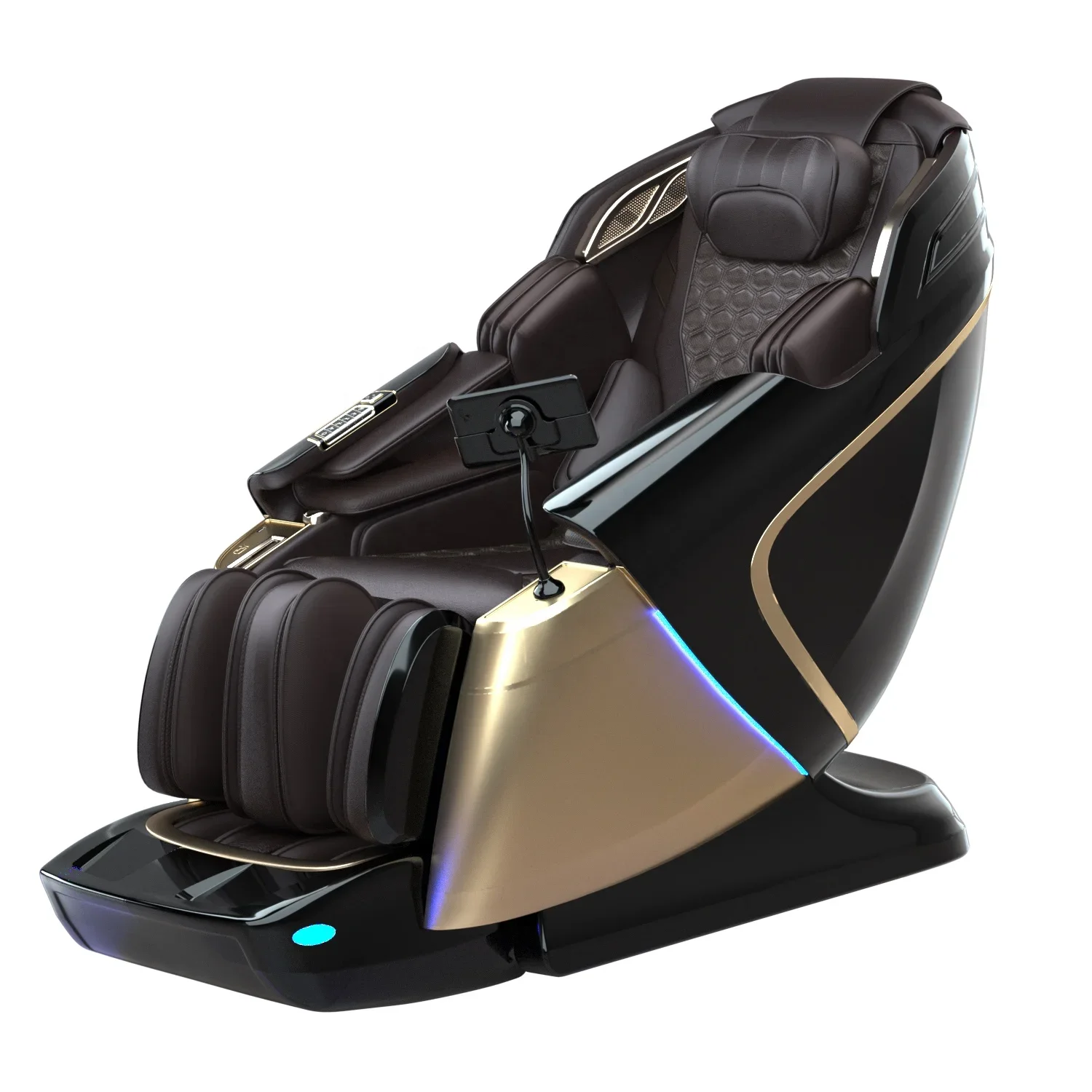 Electric 4D Massage Chair Dual Core Stretch 2024 Shiatsu Gravity Double Mechanism 