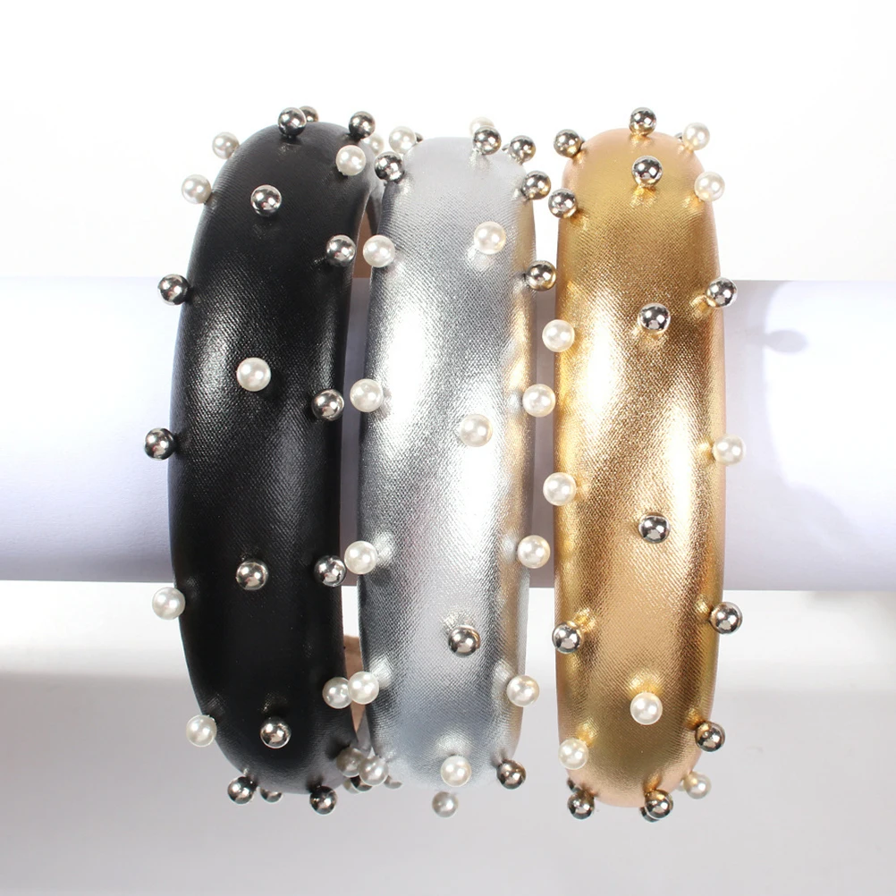 

Faux Pearl Headb Elegant Hair Accessories for Party Daily Life Lightweight Comfortable Pearl Hair Hoop Decorative B