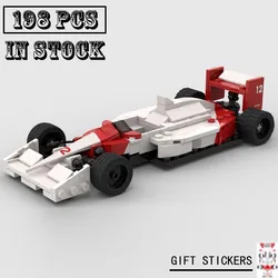 New Technical MOC-59664 SuperMP4/4 Team Stake SuperRace Car Model Buiding Kit Creators Block Bricks Kid Toys Birthday Gifts