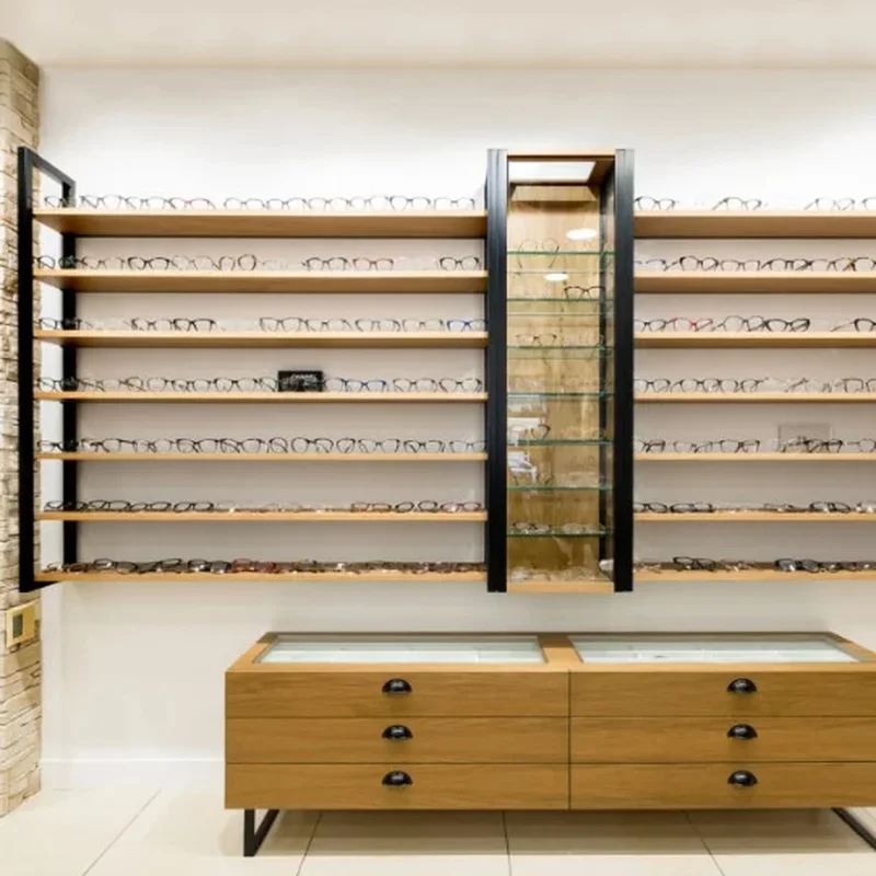 custom.Optical Shop Interior Design One-Stop Custom Commercial Eyewear Renovation Modern Minimalist Optical Shop Decoratio