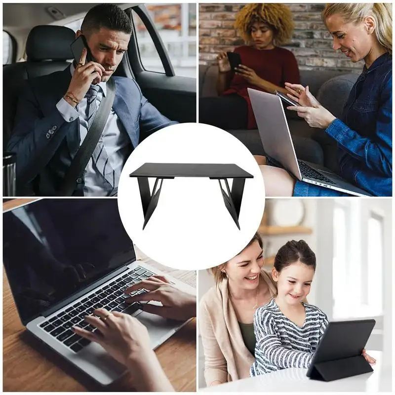 Support Réglable Invisible pour Ordinateur Portable, Rehausseur Multifonctionnel, Angles de Vision Parfaits pour la Lecture