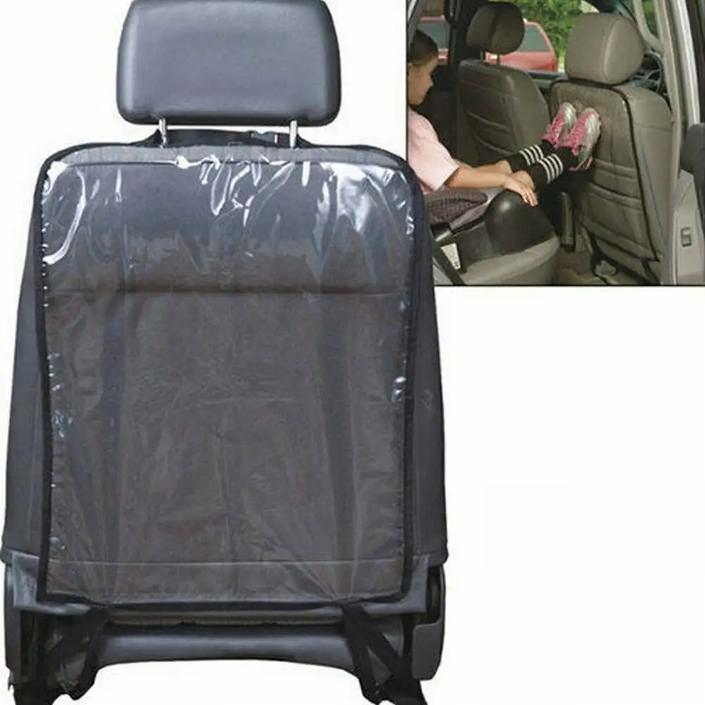 Car Seat Back Protector Cover Mat Transparent Kick Pad For Kids Kick Clean Anti Dirt Mud Protection Cover 58x42.5cm