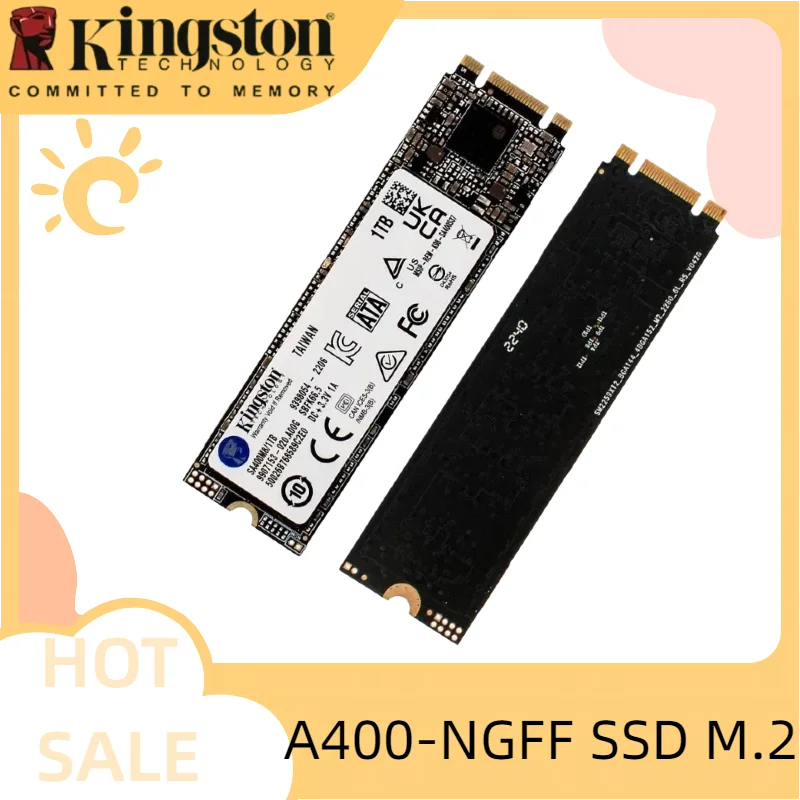 Kingston A400-NGFF SSD M.2 2280 Internal Solid State Drives 480G 240G 120G2TB 1TB M.2 SSDs SATA Hard Disk for Laptop Desktop PC