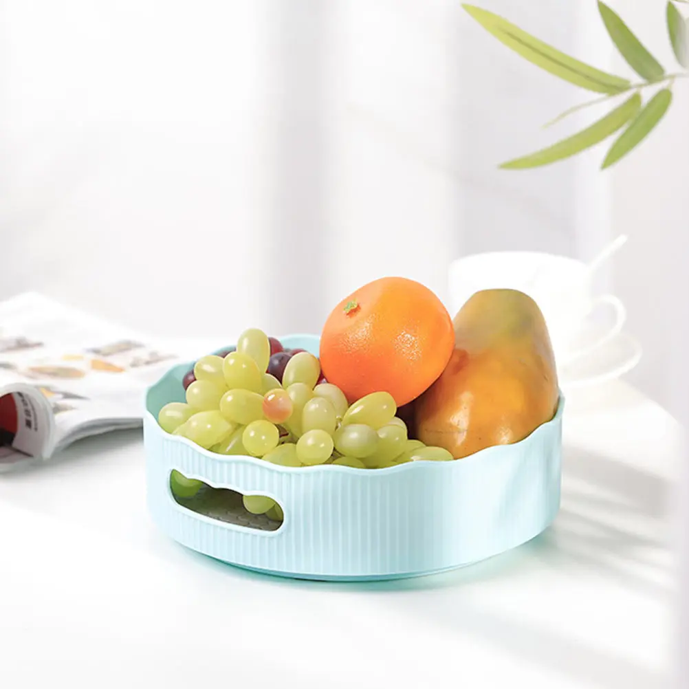 

Kitchen ganizer Non slip Swivel Base Seasoning Box Small R om Color Multi function Storage Case Fruit Holder Table