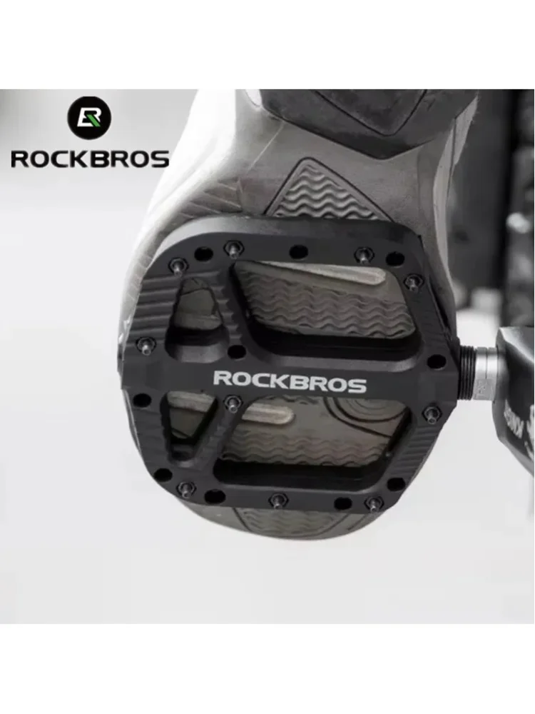 ROCKBROS Lokaler Versand Fahrradpedal Nylon Rutschfestes Fahrradpedal Ultraleichtes MTB-Pedal mit Verbreiterten Lagern Langlebiges Fahrradpedal