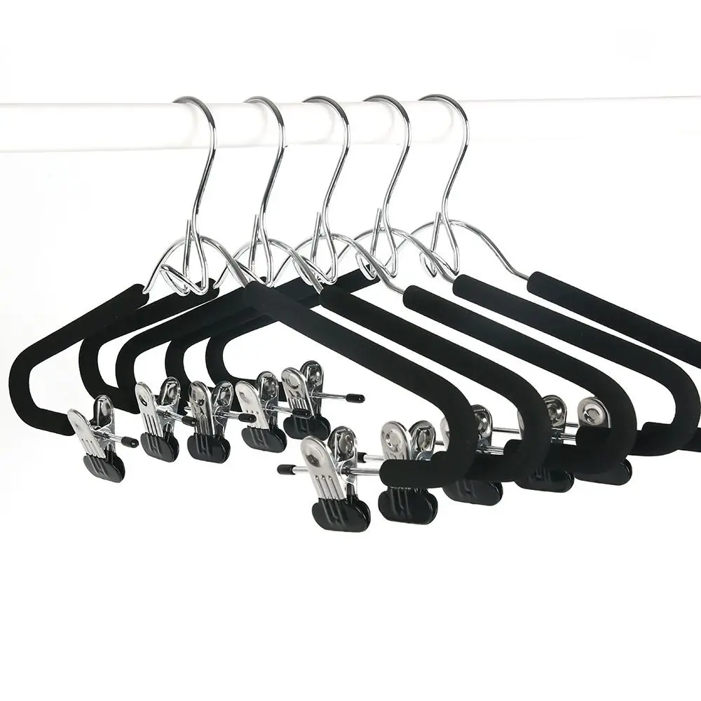 5Pcs Stackable Sponge Underwear Drying Rack Anti-slip Space Saving Non-Marking Hanger No Trace with Clips Clothes Hanger Closet