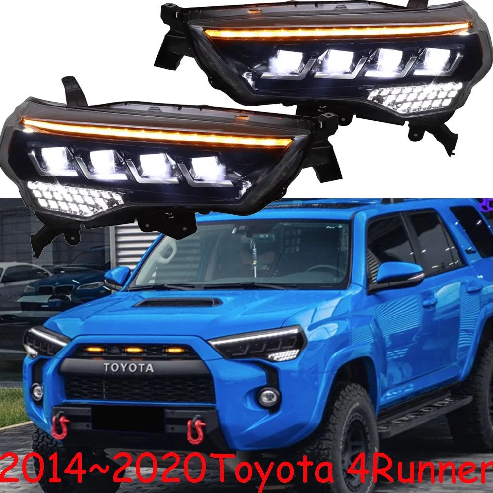 

car bumper 4Runer headlamp For 4Runner headlight ALL IN LED 2014~2020y car accessories head lamp for Toyota 4Runner fog lamp