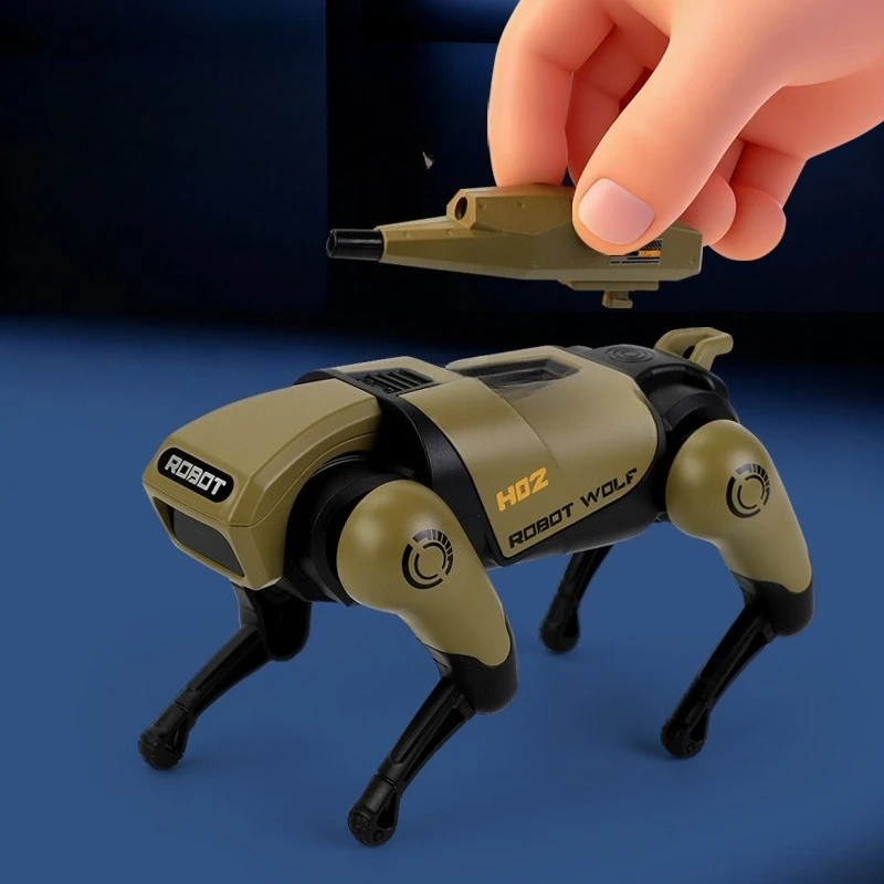 Simulation Walking Robot Wolf Toy Alloy Electric Boys' Toy with Lights and Sound Effects Children Birthday Gift Educational Toy