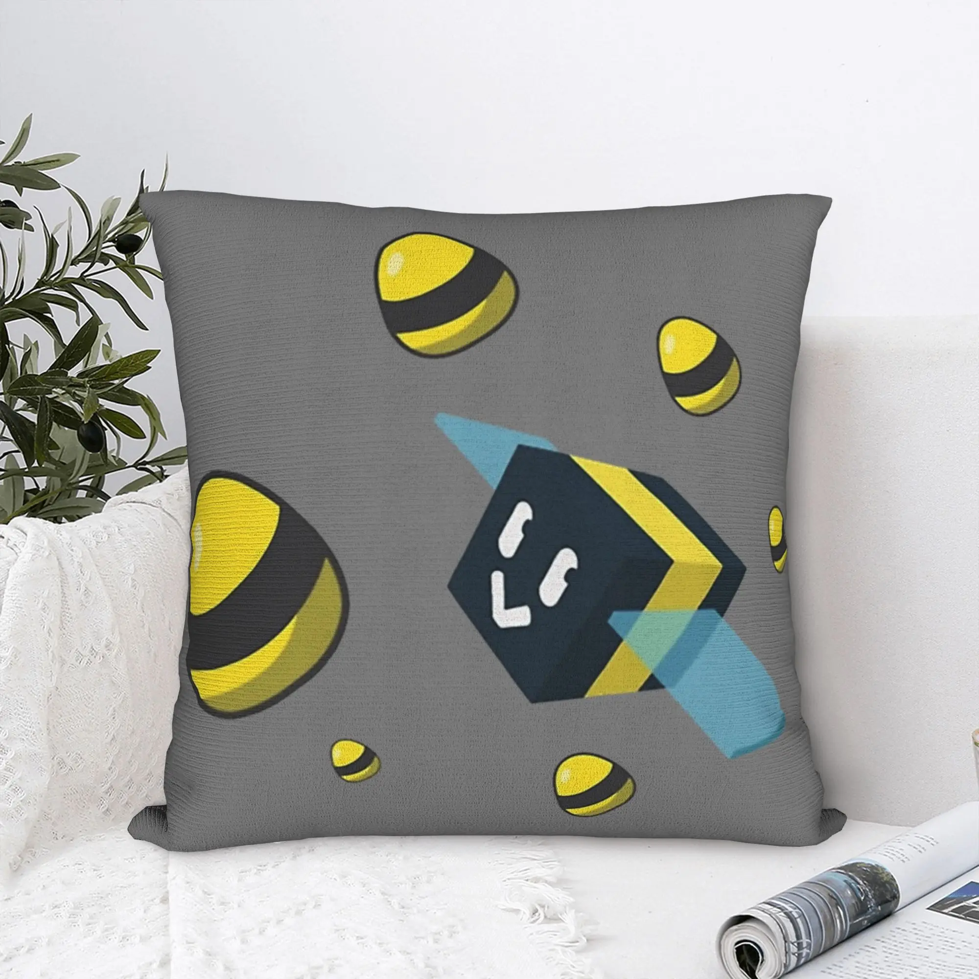 Bee Swarm Simulator Collection BSS Pillowcase Printing Fabric Cushion Cover Decorative Game Pillow Case Cover Chair Zippered
