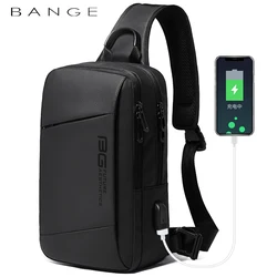 BANGE New Fashion Men Travel Waterproof Leisure Male Chest Sports Packs Messenger Shoulder Sling Running Bag men's Boys Handbag