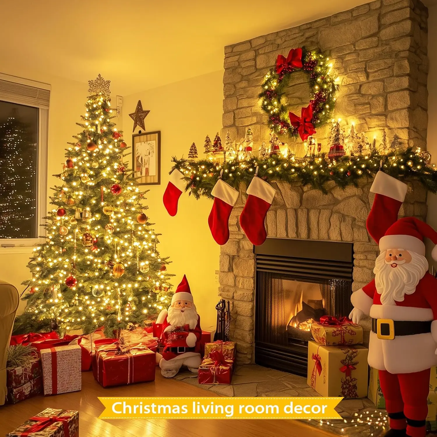 80 LED Waterproof Christmas Lights Outdoor String Fairy Twinkle Mini Lights with Remote Control 8 Modes Battery Powered Indoor U