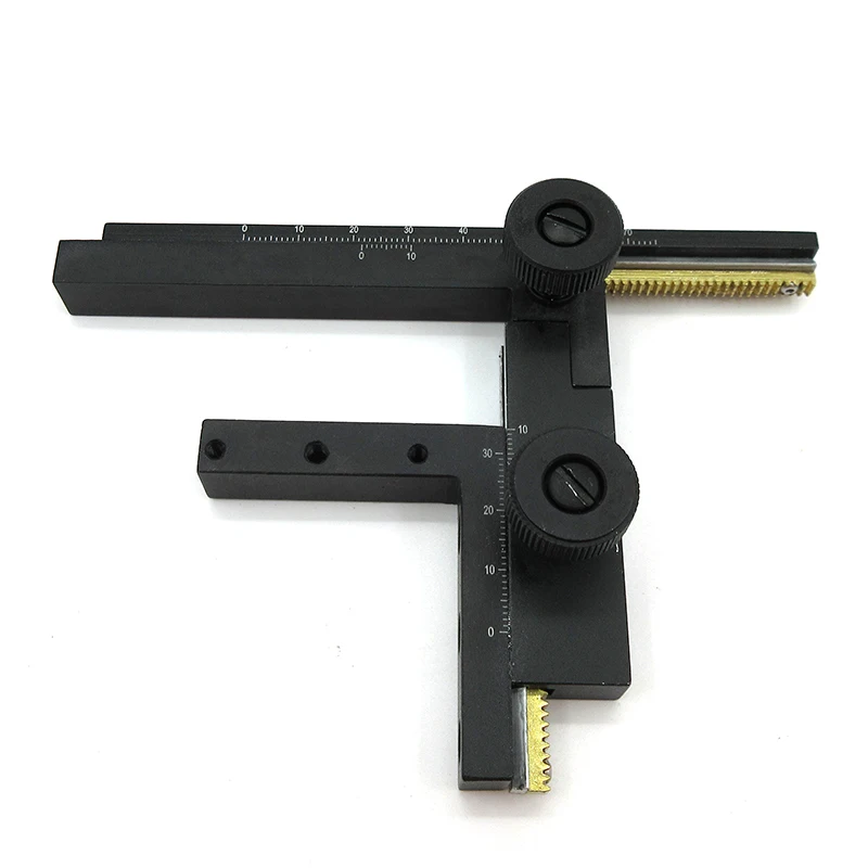 High Precision Metal Move Ruler Attachable Mechanical Stage X-Y Movable Stage with Scale for Biological Microscope Accessories