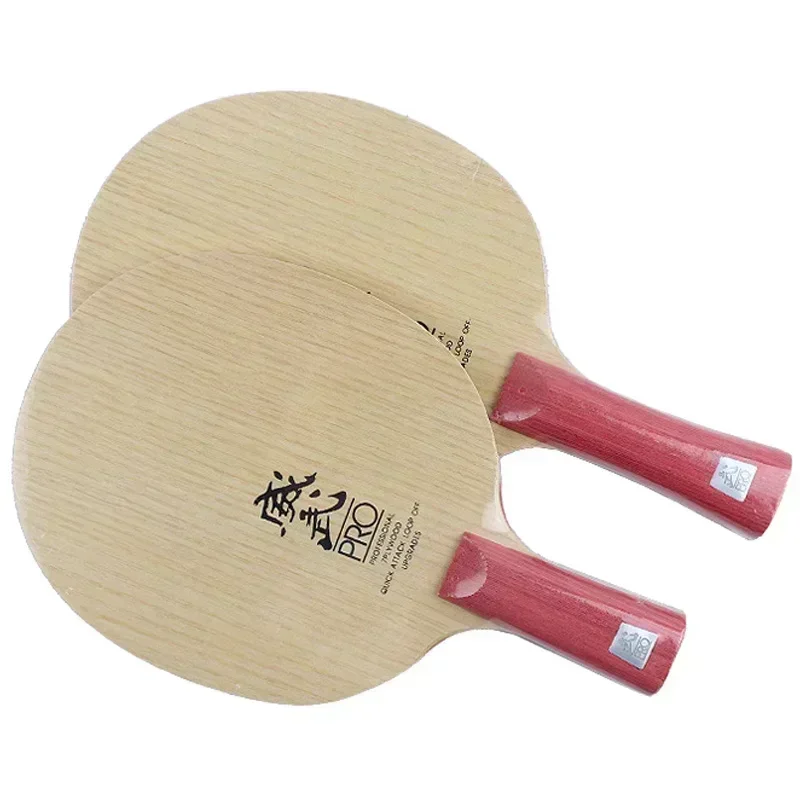 Cuchilla de tenis de mesa Original SANWEI V5 Pro, 7 capas de madera pura apagada + hoja de Ping Pong, ataque ofensivo profesional con unidad de bucle