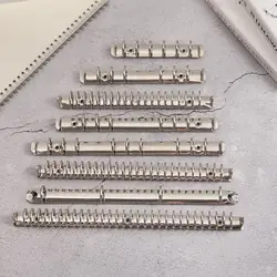 A4/B5/A5/A6/A7 Refillable Metal Spiral Rings Binder Clip Loose-leaf File Folder Binder Clip Notebook Accessory Office Supplies