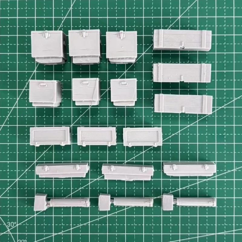 Modèle en résine moulée sous pression, Kit assemblé, conteneurs de munitions allemands de la seconde guerre mondiale, modèle de scène non assemblé et non peint, échelle 1/35.