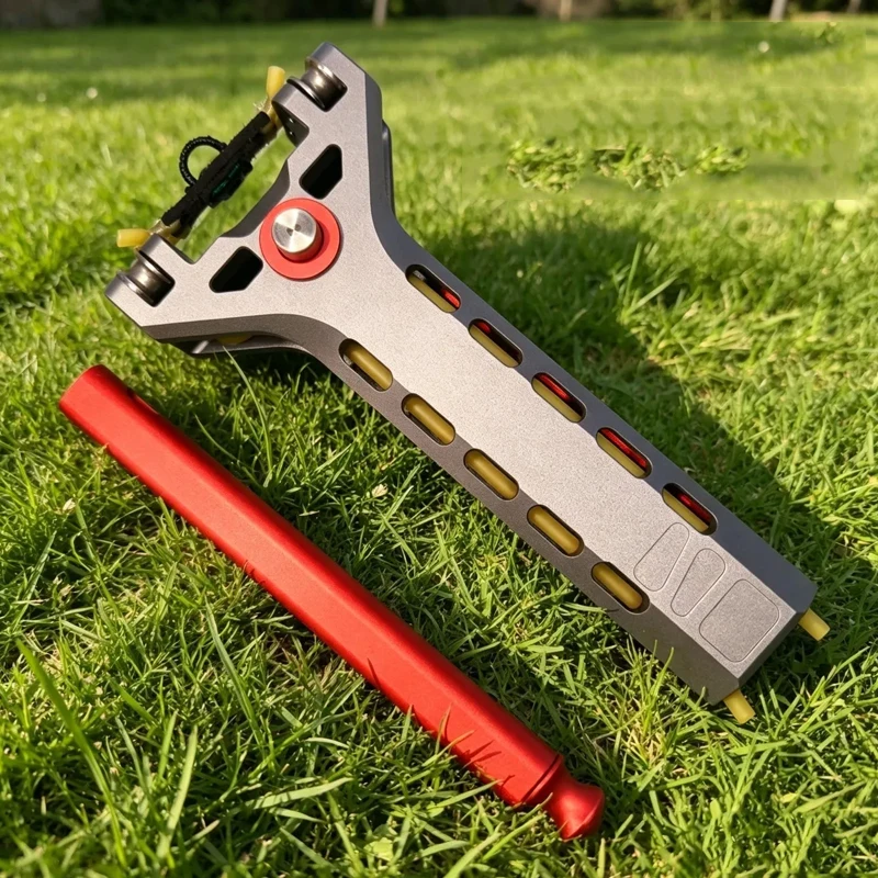 1PC NEW Outdoor Portable EDC Aluminum Alloy Automatic Slingshot Camping, Hiking and Hunting Tool view 3