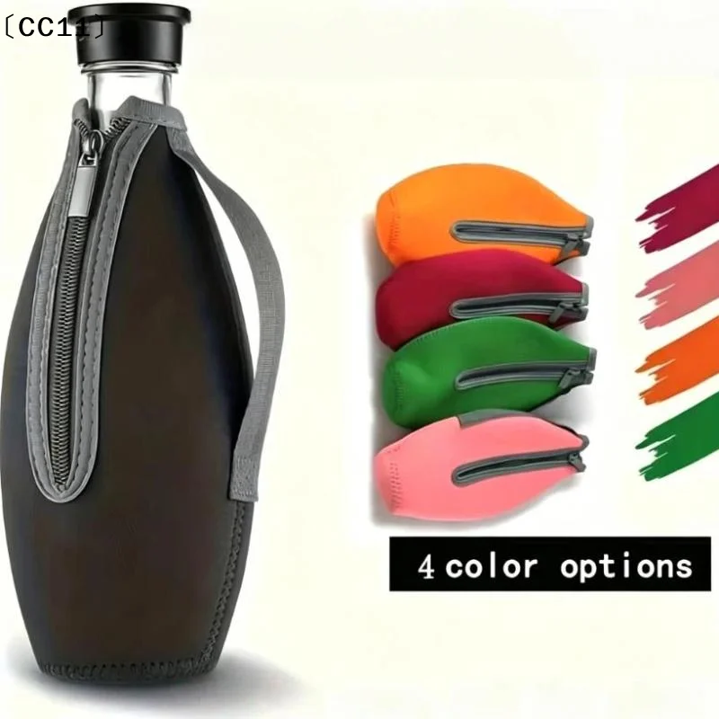 1000Ml Soda Bottle Protective Case Neoprene Bottle Protector Sleeve Party Outdoor Activity Protective Cover With Zipper〔CC11〕