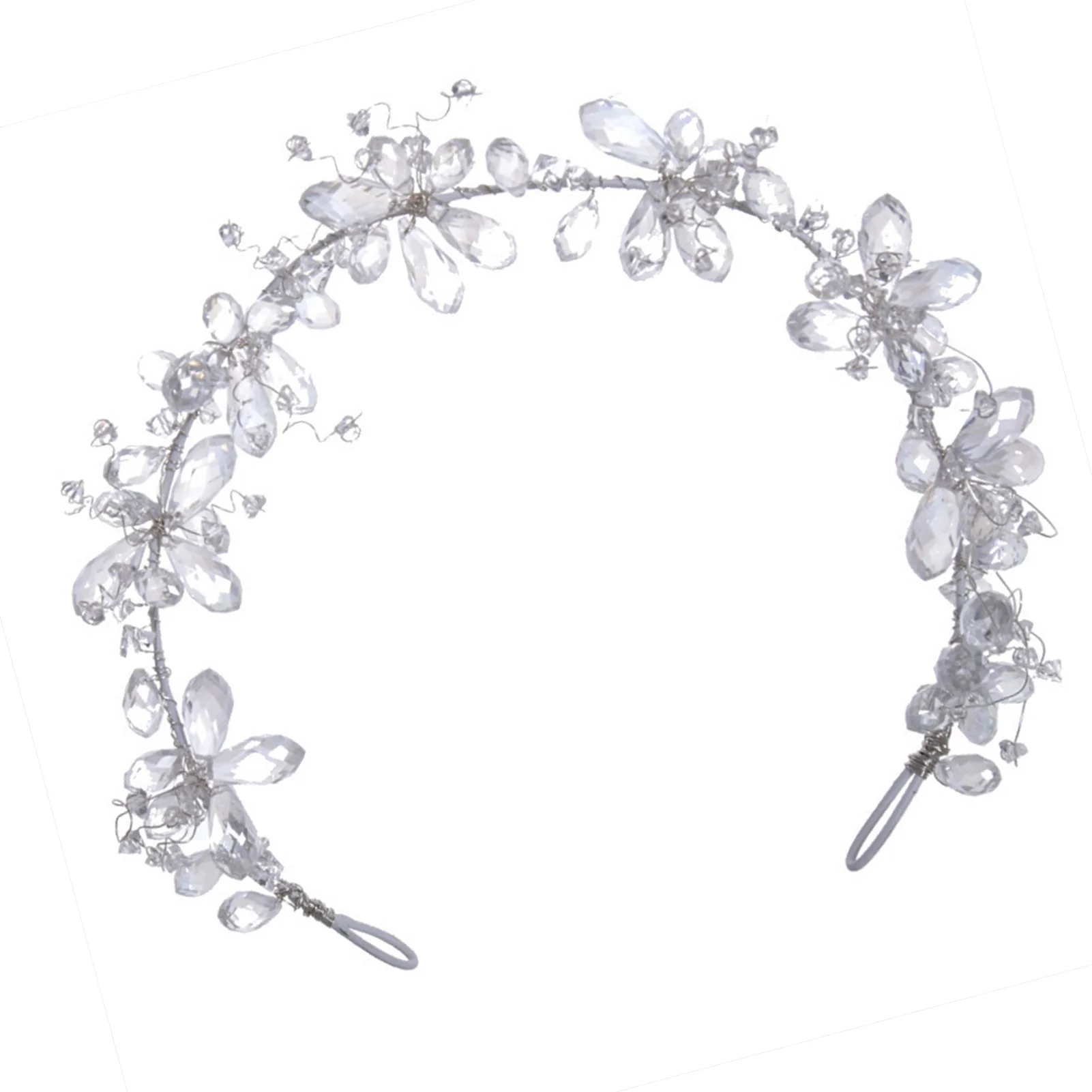 

Bridal Sweet Headband Tiara Sparkling Crystals Luxurious Ornaments for Banquet Wedding Dresses Skirts