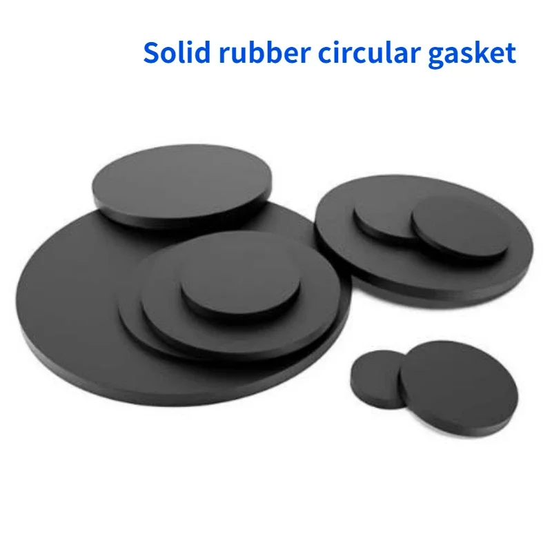 Schwarze, massive, runde Gummidichtung, 4 mm, 5 mm dick, Durchmesser 12–100 mm, für die Reparatur von Rohrflanschen, Wasserhähnen und Ventilen. – Detail 1