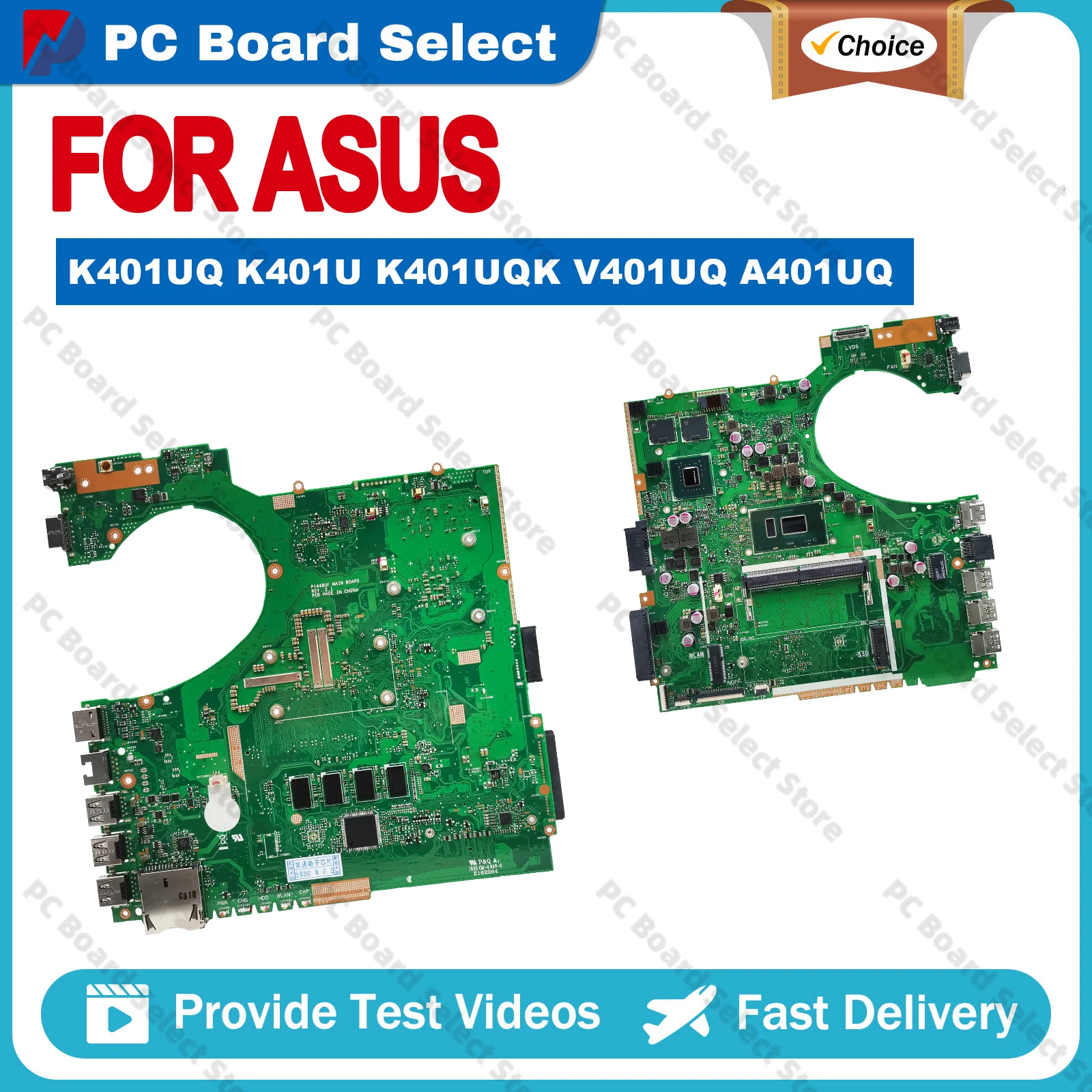 P1440UF Mainboard For ASUS P1440 P1440U P1440UA P1440UF P2440UF Laptop Motherboard i5-8250U i7-8550U CPU 4G RAM