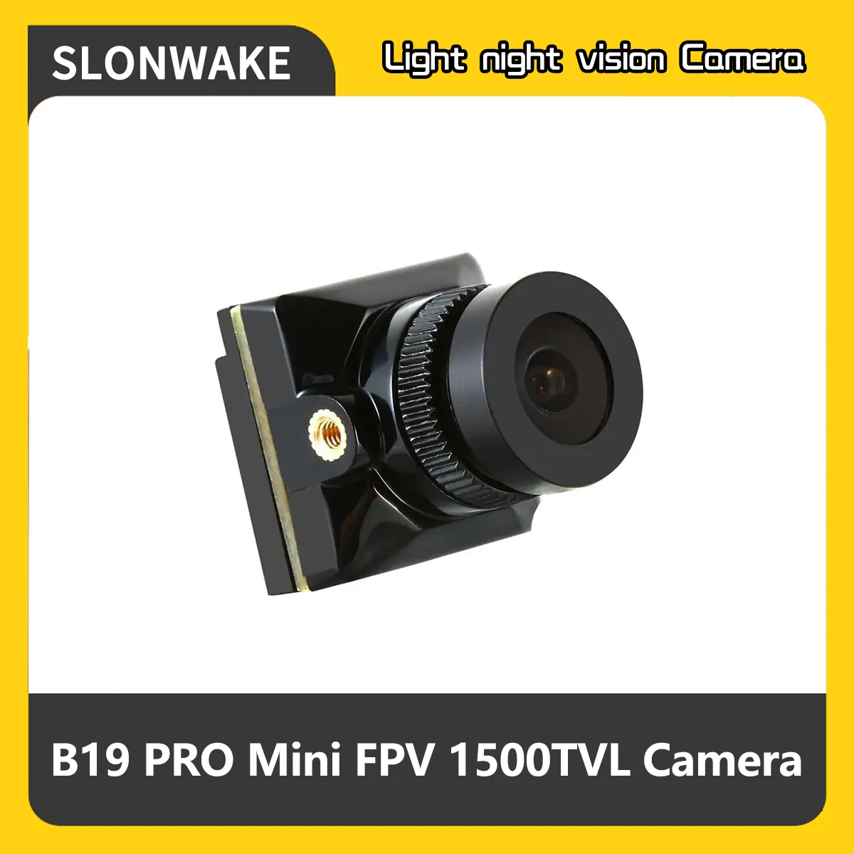Mini1/3 CMOS 1500TVL B19 Mini FPV Camera 2.1mm Lens Power 5V-30V PAL / NTSC With OSD Internal Adjustable For RC FPV Racing Drone