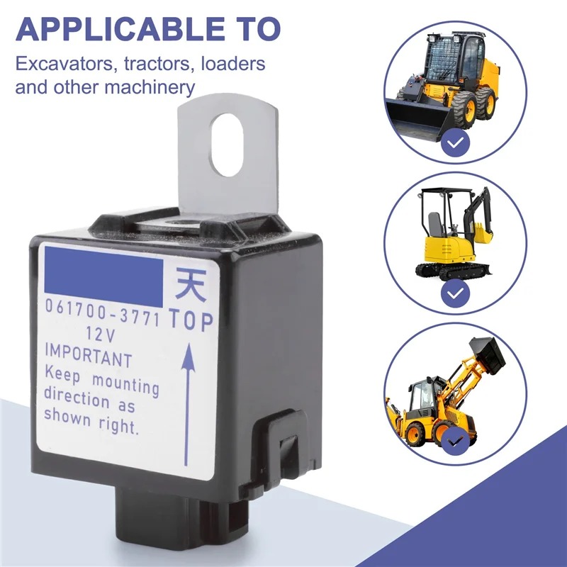 A11F-Excavator Relay Stop Solenoid Relay For Kubota 061700-3770 061700-3771 061700-3760