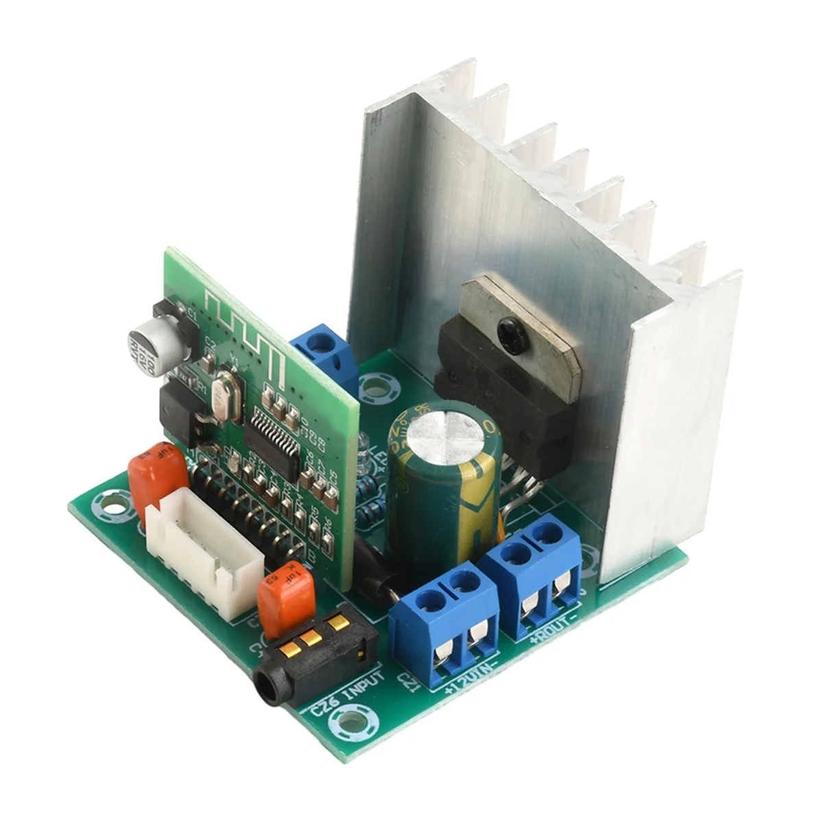 Placa amplificadora de potência de áudio a79g ac dc 7-12v tda7297 canal duplo bluetooth 5.0 classe amplificador módulo de recepção 15w + 15w