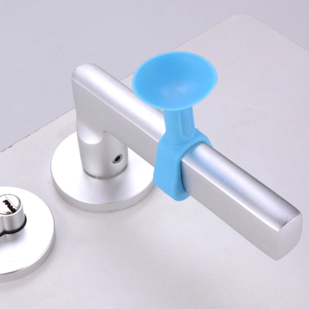 

12 Pcs Doorknob Stopper Silicone Protector Anti Collision Bumper Suction Door H Wall Damage For Wooden Glass Doors