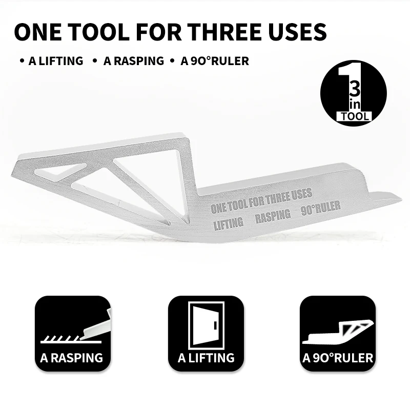 3 in 1 Aluminum Alloy Door Lifter Multi-functional Lifter Prying Drywall Plaster Sheet Lift Equipment Motorcycle Repair Tools