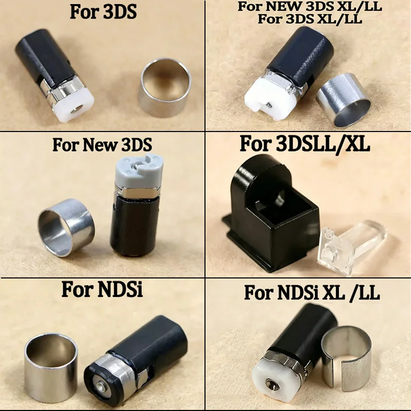 Eje de bisagra de repuesto y piezas de reparación de soporte para consola de juegos 3DS/New 3DS/3DS XL/LL/NDSi/NDSi XL/LL, 1 unidad