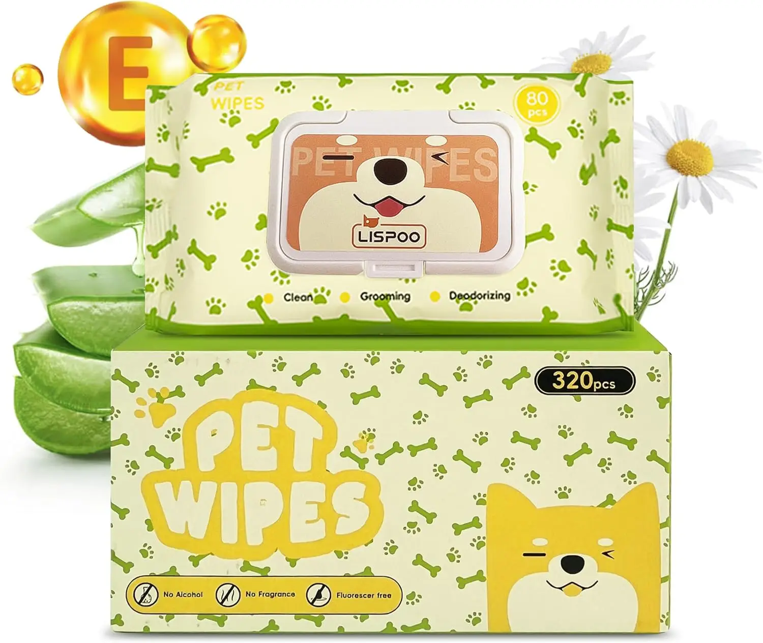 

Влажные салфетки для всех видов домашних животных, без спирта, нежные, из плотного нетканого материала, портативная упаковка, 320 штук