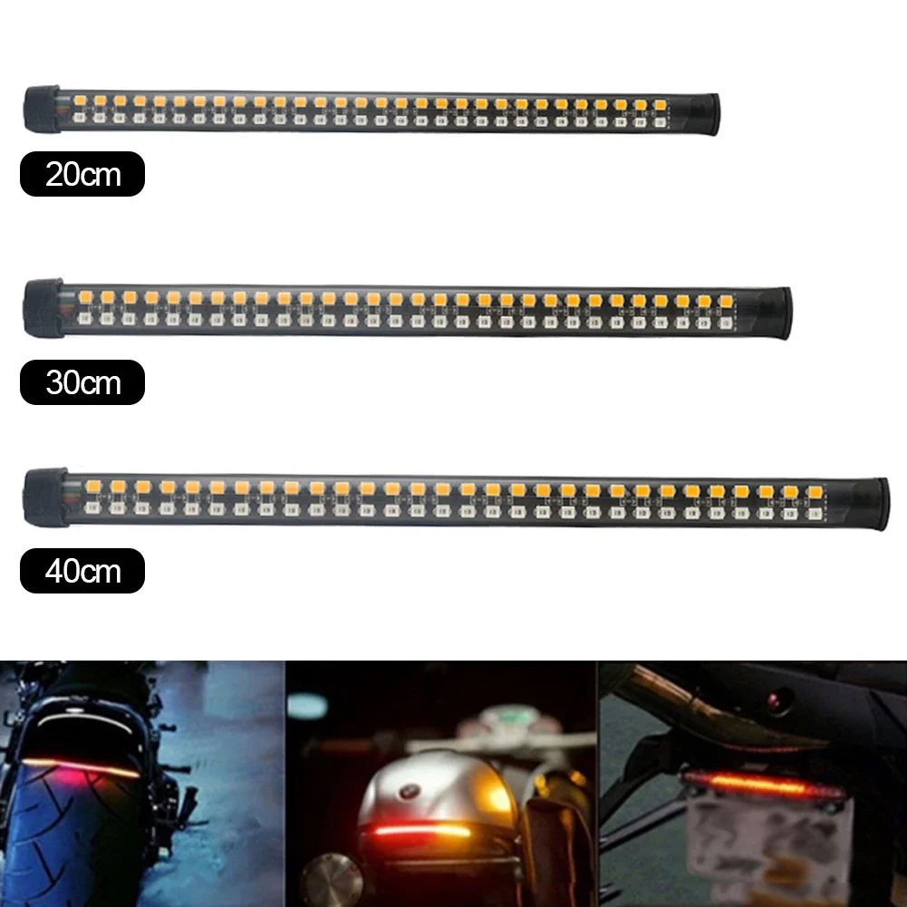 20/30/40cm Motorrad-Rücklicht LED-Blinker LED-Stroboskop-Bremslicht Richtungslicht LED-Dekorationslicht Warnrücklicht