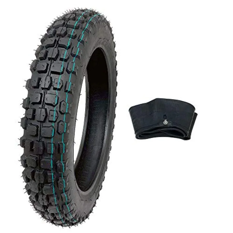 

Bundle Combo Tire and Inner Tube Size 2.50-14 Inner Tube TR4 Valve Stem Motorcycle Off Road Knobby