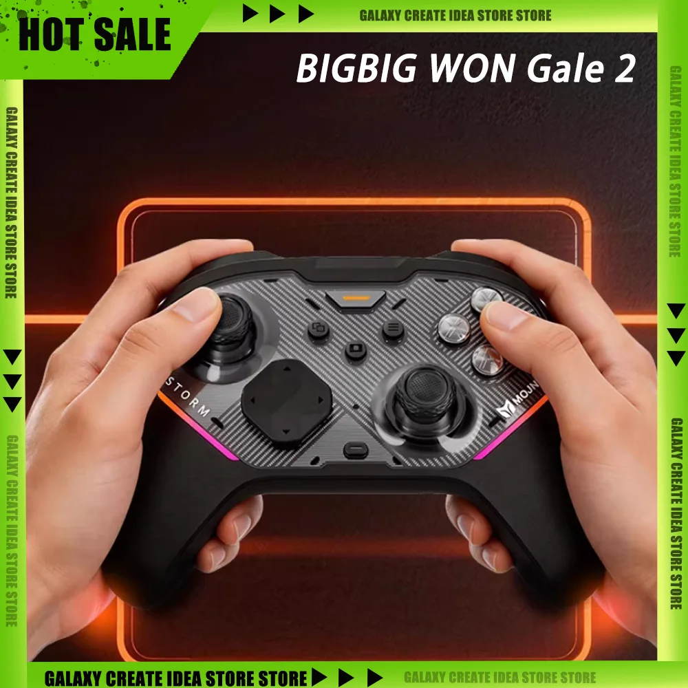 

Беспроводной игровой контроллер BIGBIG WON Gale 2 Bluetooth с джойстиком TMR для соревнований Apex, совместимый с Switch2, ПК, Android, Mac, Steam. Отличный подарок.