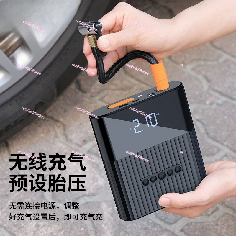 Car air pump Car emergency start power supply 2-in-1 portable wireless digital display air pump