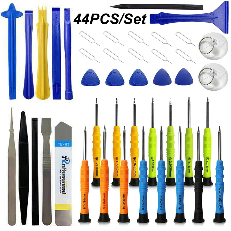 44 in 1 Mobile Phone Repair Tools Pry Opening Screwdriver Set for iPhone Laptop   Computer Disassemble Hand Tool Set 13 14 15 MA