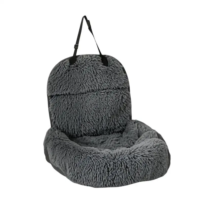 

Dog Car Seat Soft Furry Safety Seats Dog Bed Comfort Versatile Soft Kids Safety Cushion for Adults Family Friends Travel Outdoor