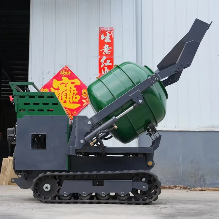 

Многофункциональный гусеничный бетоносмеситель с гидравлическим приводом, малогабаритный самозагружающийся автобетоносмеситель с автоматической подачей