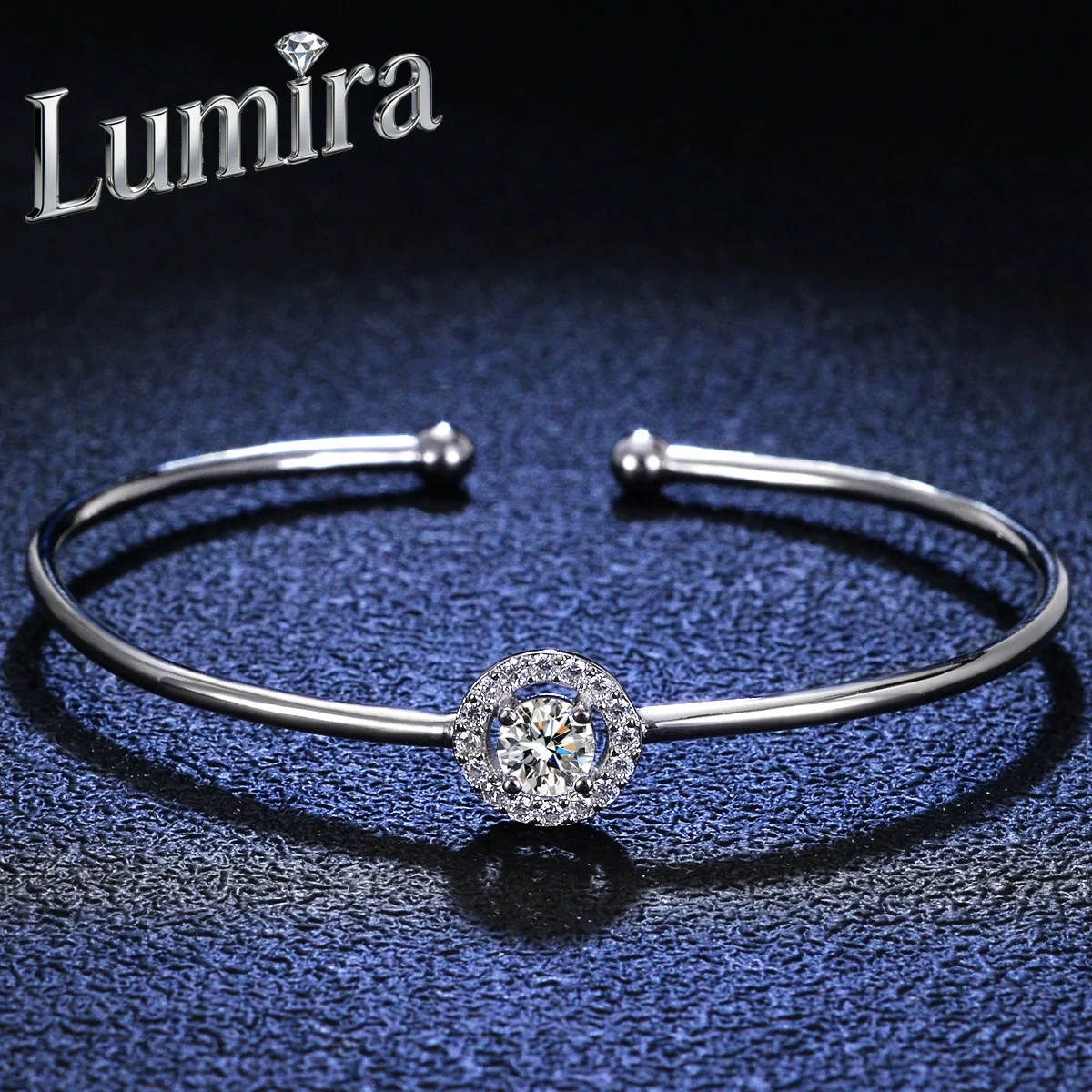 

Браслет Lumira Platinum PT950 с 50 бриллиантами из муассанита, роскошный браслет с круглой огранкой, подарок на день рождения, свадьбу, изысканное ювелирное украшение
